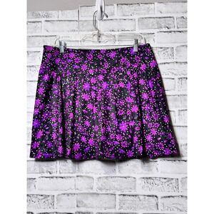 Golf Gentry Womens XL Purple Floral Polka Dot Athletic Golf Tennis‎ Skort NWT